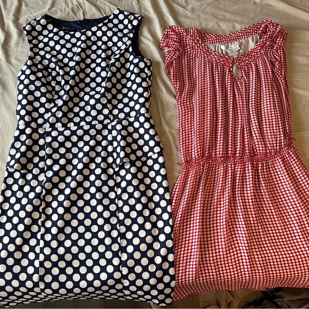 Polka Dot and Checkered Dresses
